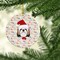 Edge Collections - 2.80" X 0.15" - Multicolor - Shih Tzu Christmas Ornament - 1 Piece